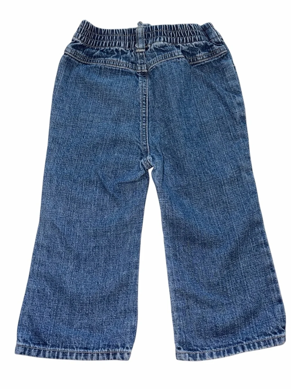 Vintage 90s OshKosh B'gosh Baby Elastic Waist Pull-on Dark Wash Jeans 18m Staple